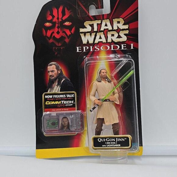 1998 Hasbro Star Wars: Episode 1 Qui-Gon Jinn Jedi‎ Duel Action Figure - Picture 5 of 7